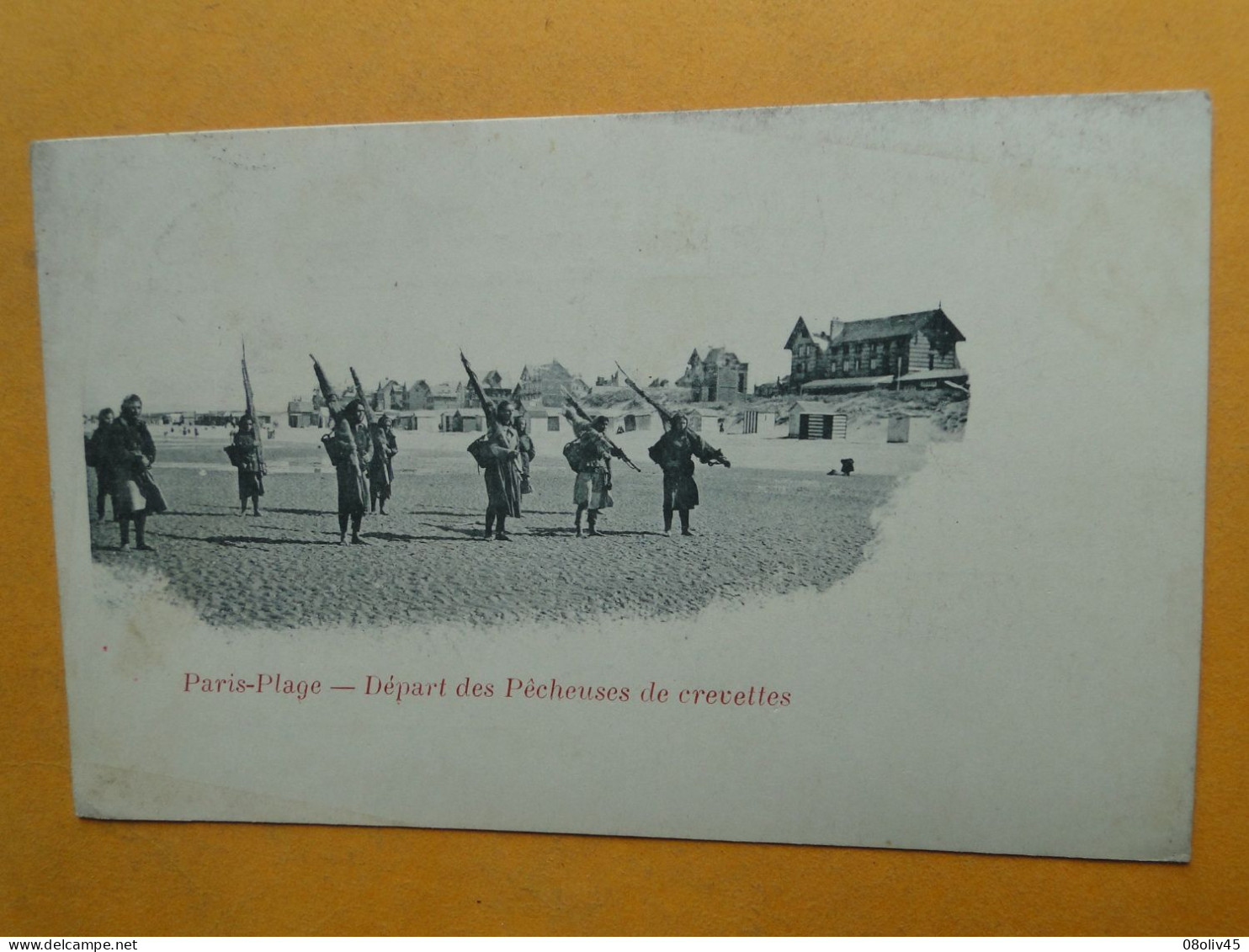 LE TOUQUET PARIS PLAGE -- Départ Des Pêcheuses De Crevettes - Carte "précurseur" ANIMEE - Circulé En 1901 !! - Le Touquet