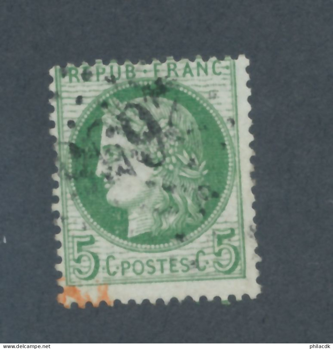FRANCE - N° 53f) FOND LIGNE OBLITERE - COTE : 75€ - 1872 - 1871-1875 Ceres