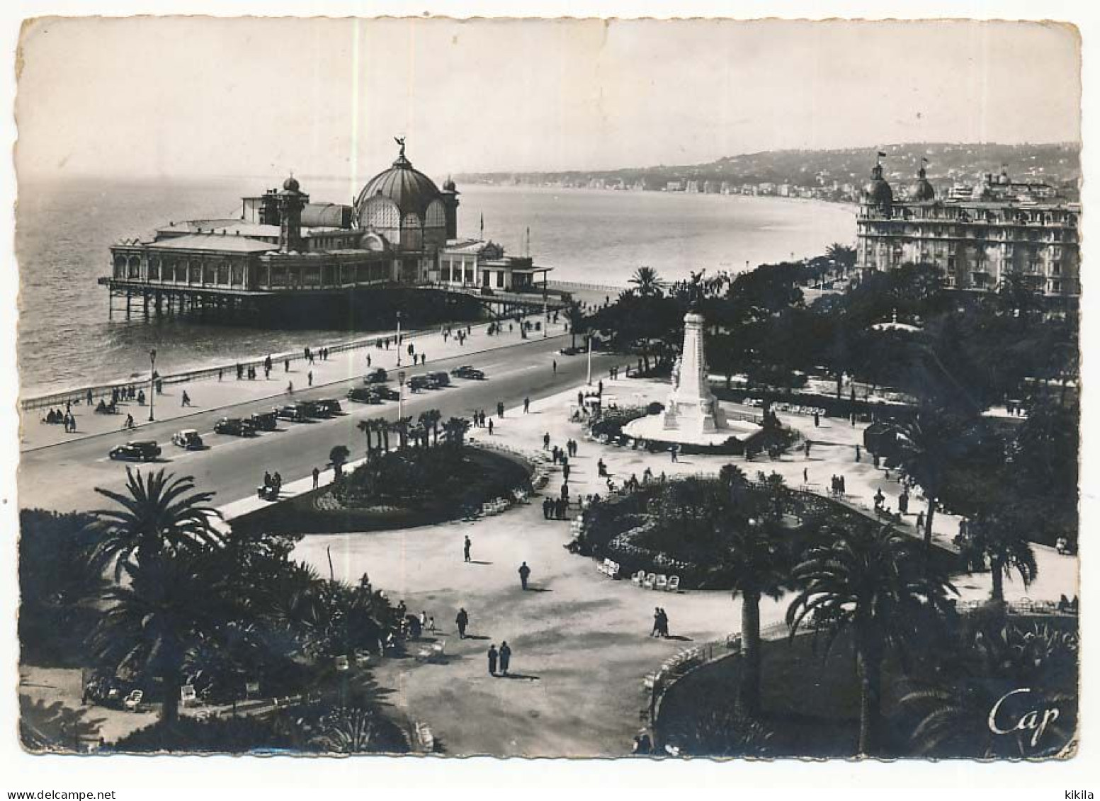 CPSM Dentelée 10.5 X 15 Alpes Maritimes NICE Le Palais De La Jetée Et Jardins Albert 1er - Parken En Tuinen