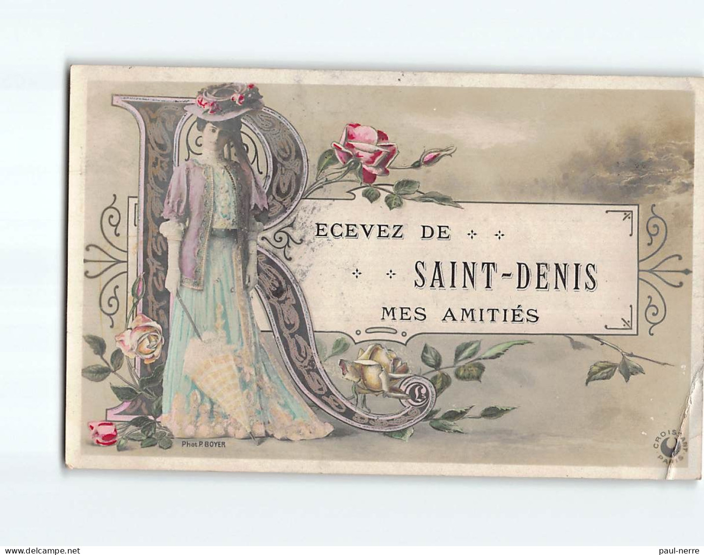 SAINT DENIS : Carte Souvenir - état - Saint Denis