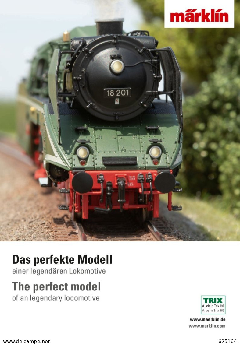 Catalogue MÄRKLIN 2023 09 Das Perfekt Modell HO Lokomotive BR 18 201  - En Alemán E Inglés - Deutsch