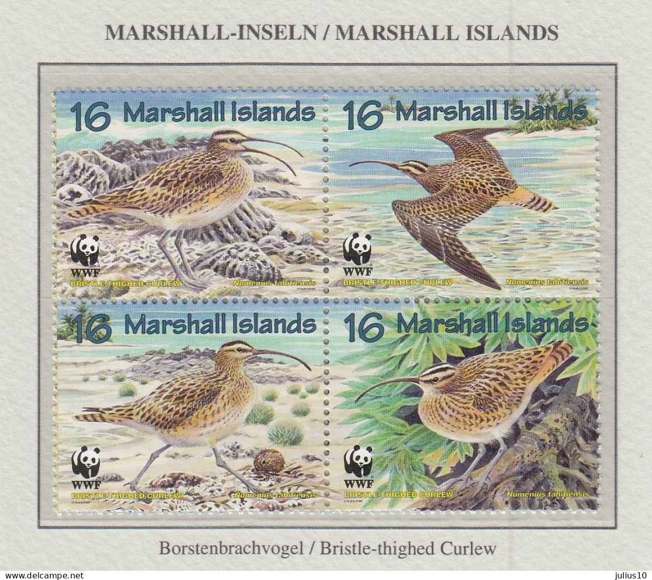 MARSHALL ISLANDS 1997 WWF Birds Mi 830 - 833 MNH(**) Fauna 570 - Otros & Sin Clasificación