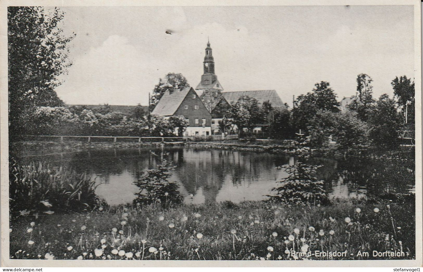 Brand-Erbisdorf    Gel. 1942   Dorfteich - Brand-Erbisdorf