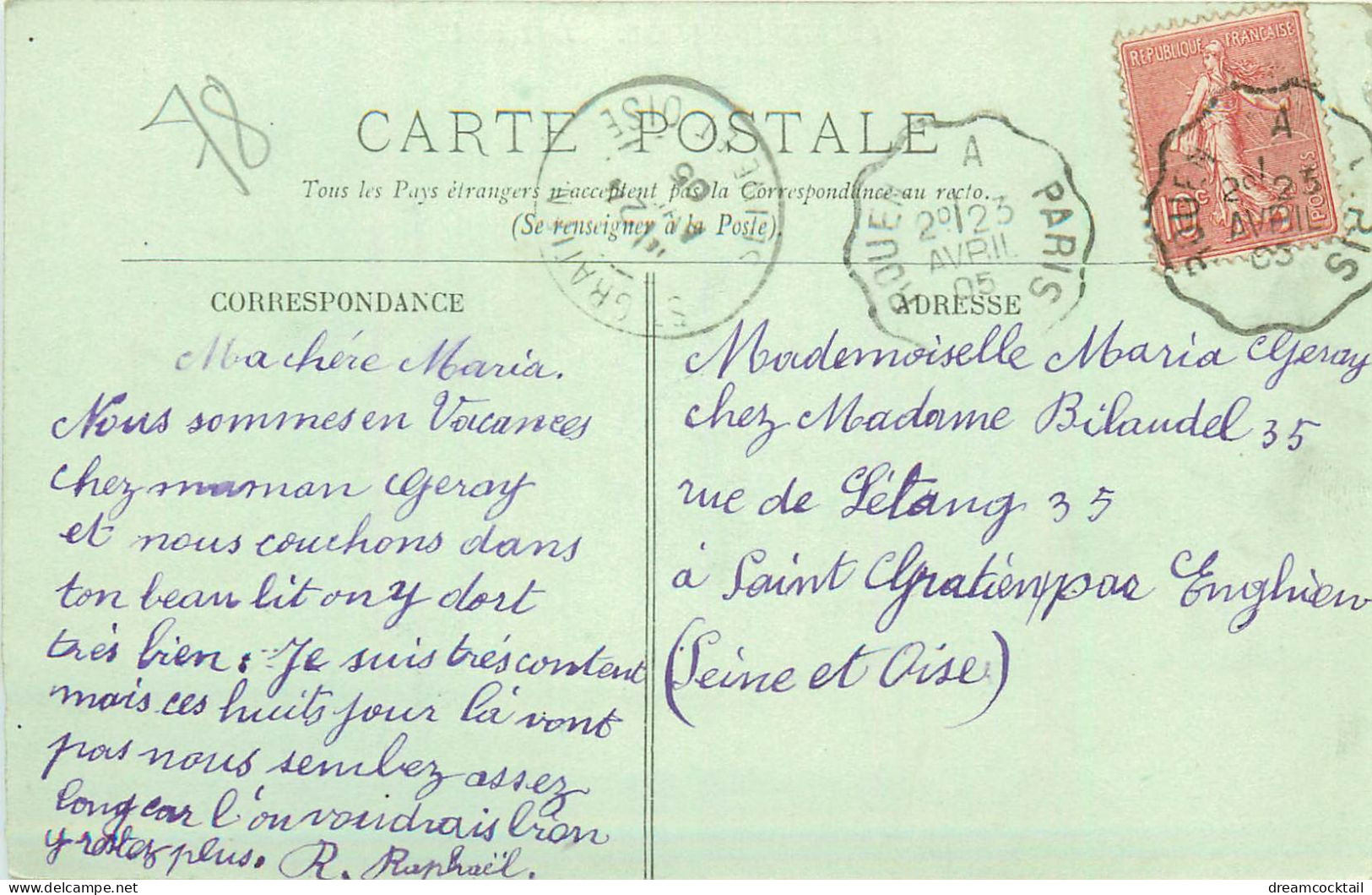 78 BONNIERES-SUR-SEINE. Cheminots à L'aiguillage Et Train Dans Le Tunnel 1905 - Bonnieres Sur Seine
