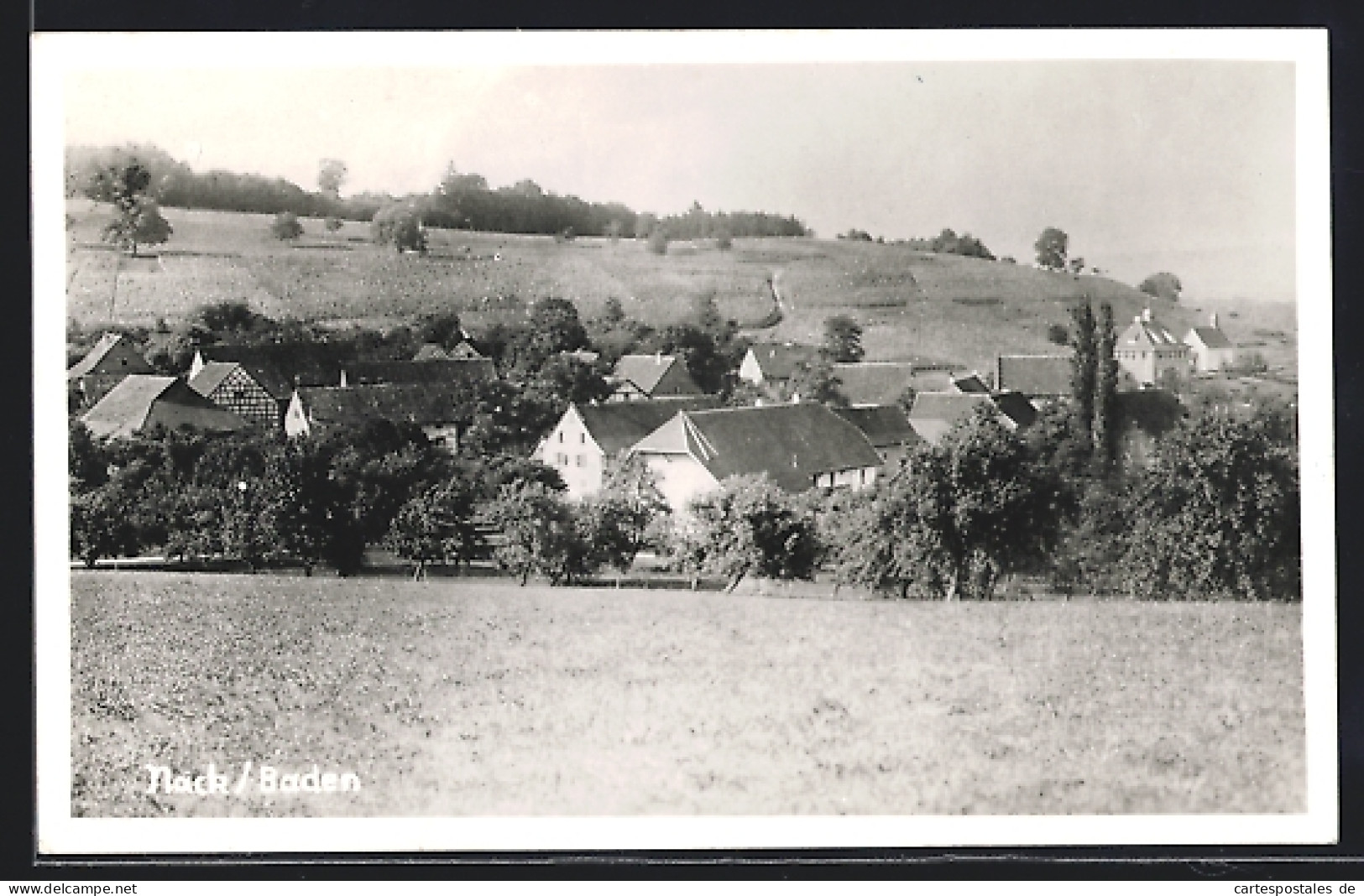 AK Nack /Baden, Blick Auf Idyllischen Ort  - Baden-Baden