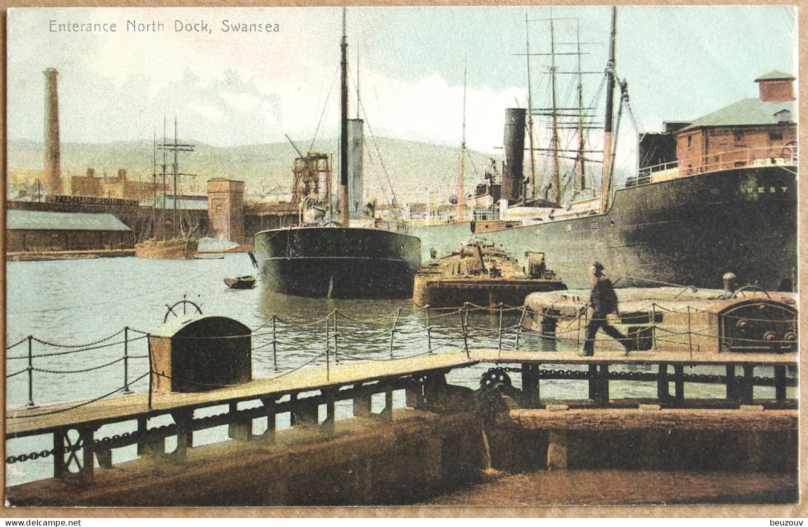 CPA Enterance North Dock, Swansea - Otros & Sin Clasificación