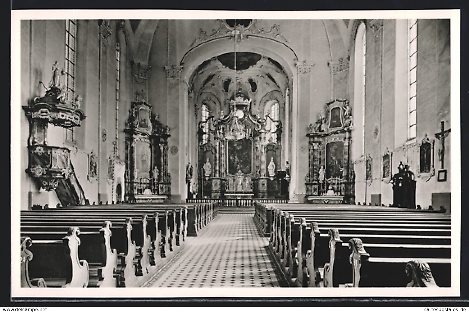 AK Ettenheim /Baden, Innenansicht Einer Kirche  - Baden-Baden