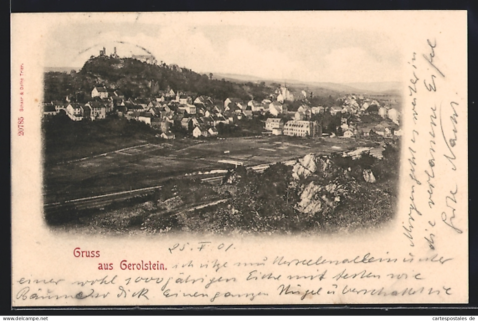 AK Gerolstein, Teilansicht Mit Kirche  - Gerolstein