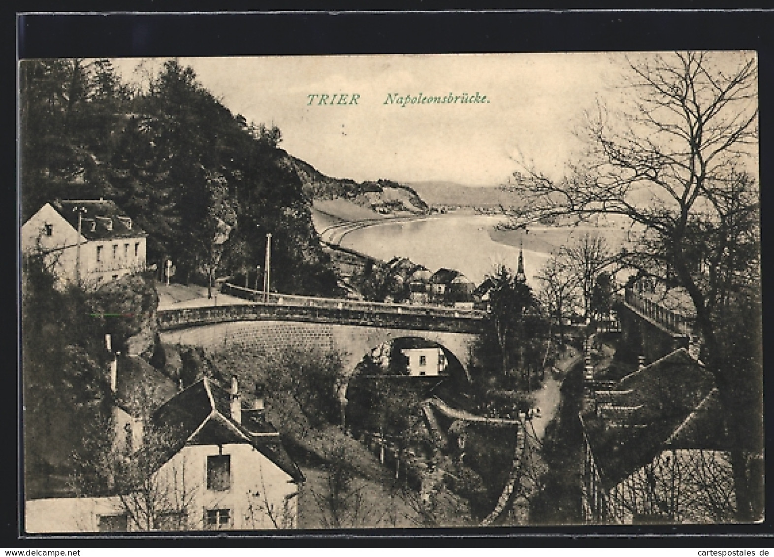 AK Trier, Napoleonsbrücke Mit Blick Auf Die Mosel  - Trier