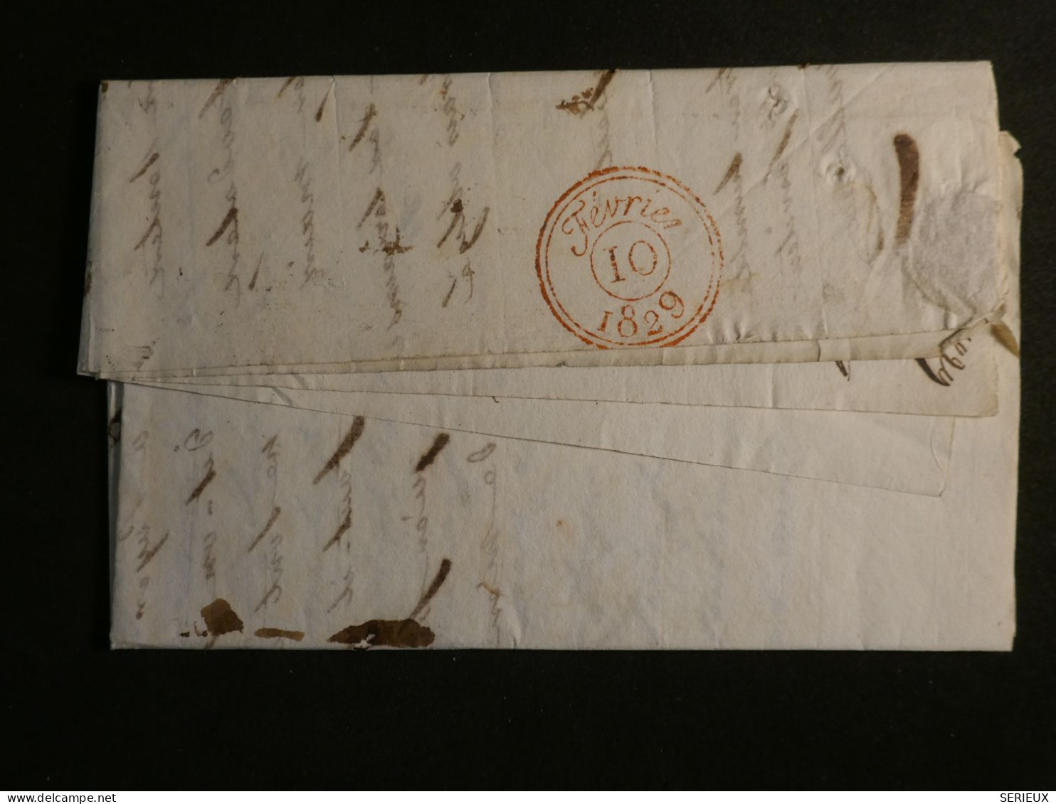 DN18  FRANCE   BELLE  LETTRE  1829  RENNES  A  PARIS     + AFF. INTERESSANT +++ - 1801-1848: Precursors XIX