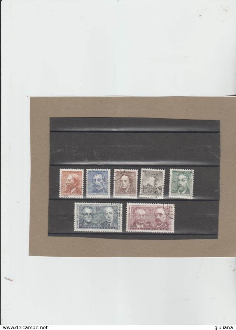 Cecoslovacchia 1962 - (YT)  1200/06 Used  "Grandi Avvenimenti E Centenari Di Società" - Serie Completa - Used Stamps