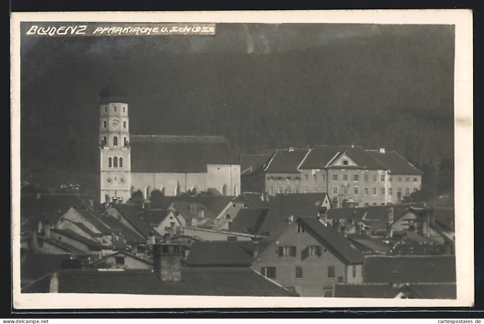 AK Bludenz, Pfarrkirche Und Schloss  - Altri & Non Classificati