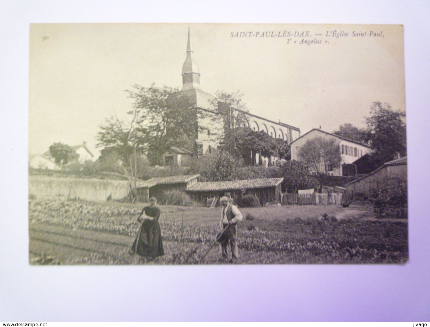 2024 - 1624  SAINT-PAUL-LES-DAX  (landes)  :  L'Eglise Saint-Paul  -  L'Angélus   XXX - Autres & Non Classés