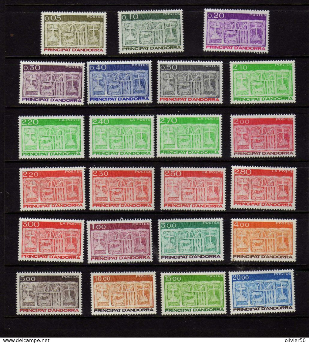 Andorre Francaise -  Serie Courante - Ecus Primitif Des Vallees -  Neufs** - MNH - Unused Stamps