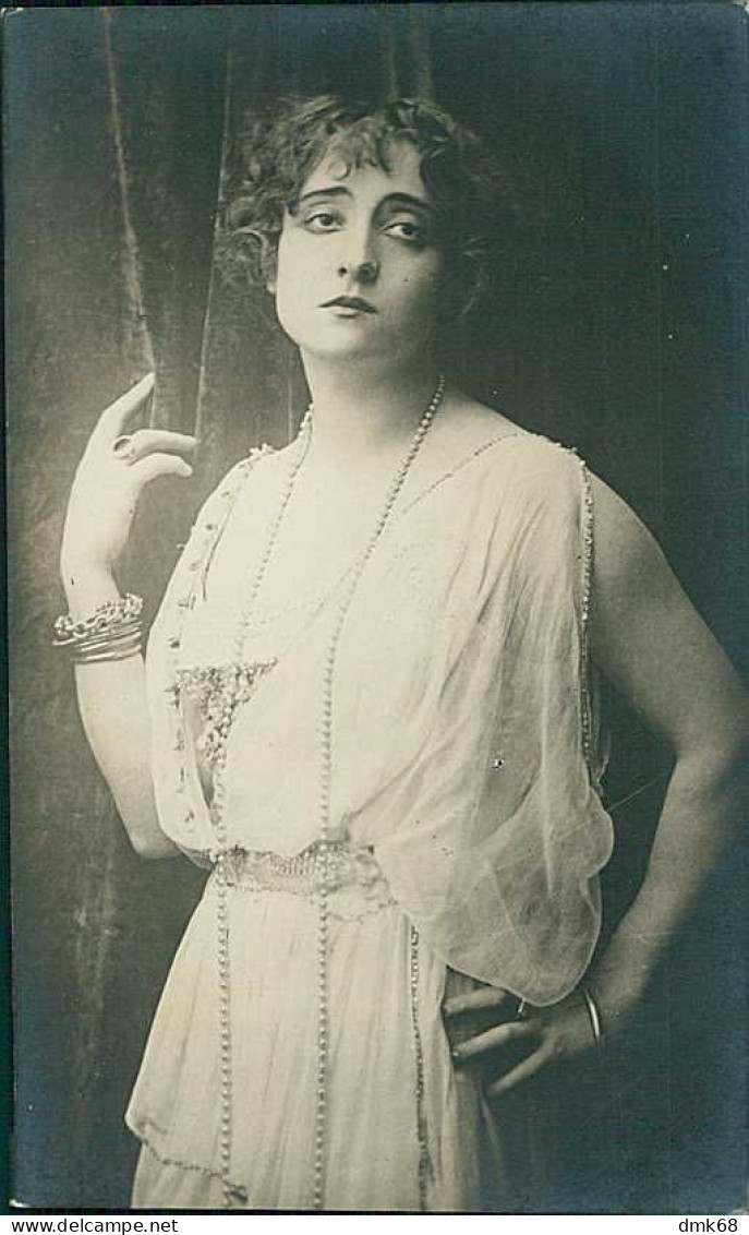 LYDA BORELLI ( LA SPEZIA 1887 ) ITALIAN ACTRESS - RPPC POSTCARD 1910s (TEM516) - Künstler