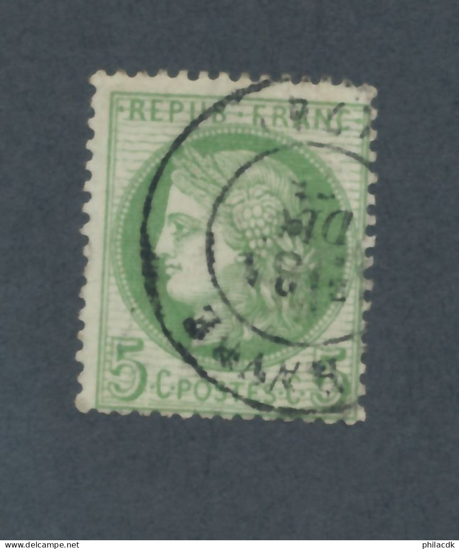 FRANCE - N° 53f) FOND LIGNE OBLITERE AVEC CAD LE HAVRE - COTE : 75€ - 1872 - 1871-1875 Ceres