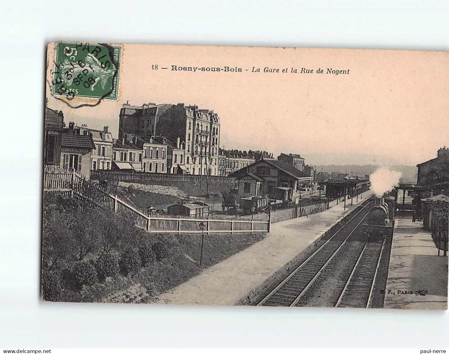 ROSNY SOUS BOIS : La Gare Et La Rue De Nogent - Très Bon état - Rosny Sous Bois