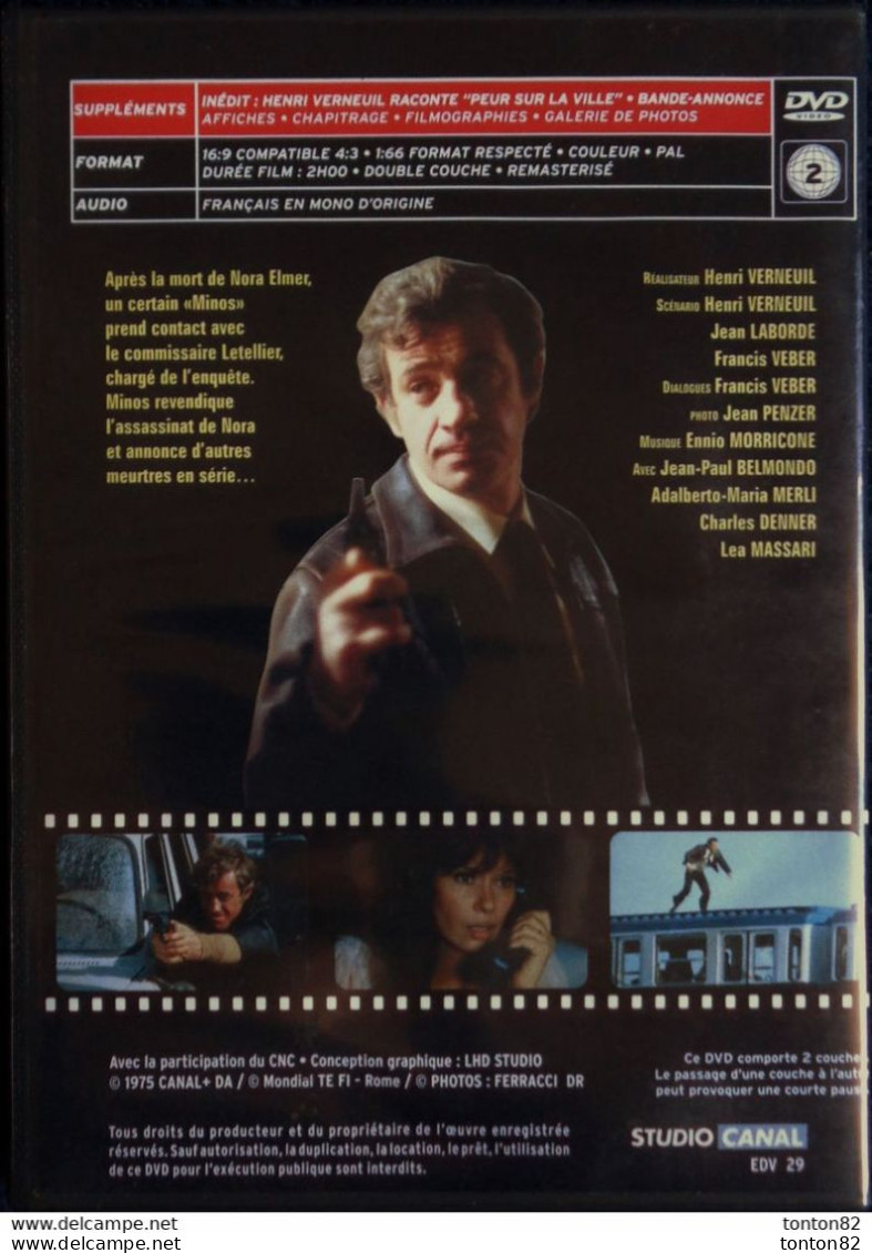 Peur Sur La Ville - ( Remastérisé ) - Jean-Paul Belmondo - Charles Denner - Rosy Varte - Léa Massari . - Krimis & Thriller