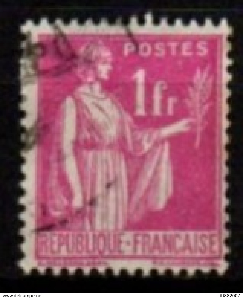 FRANCE    -   1937 .   Y&T N° 369 Oblitéré - 1932-39 Paz