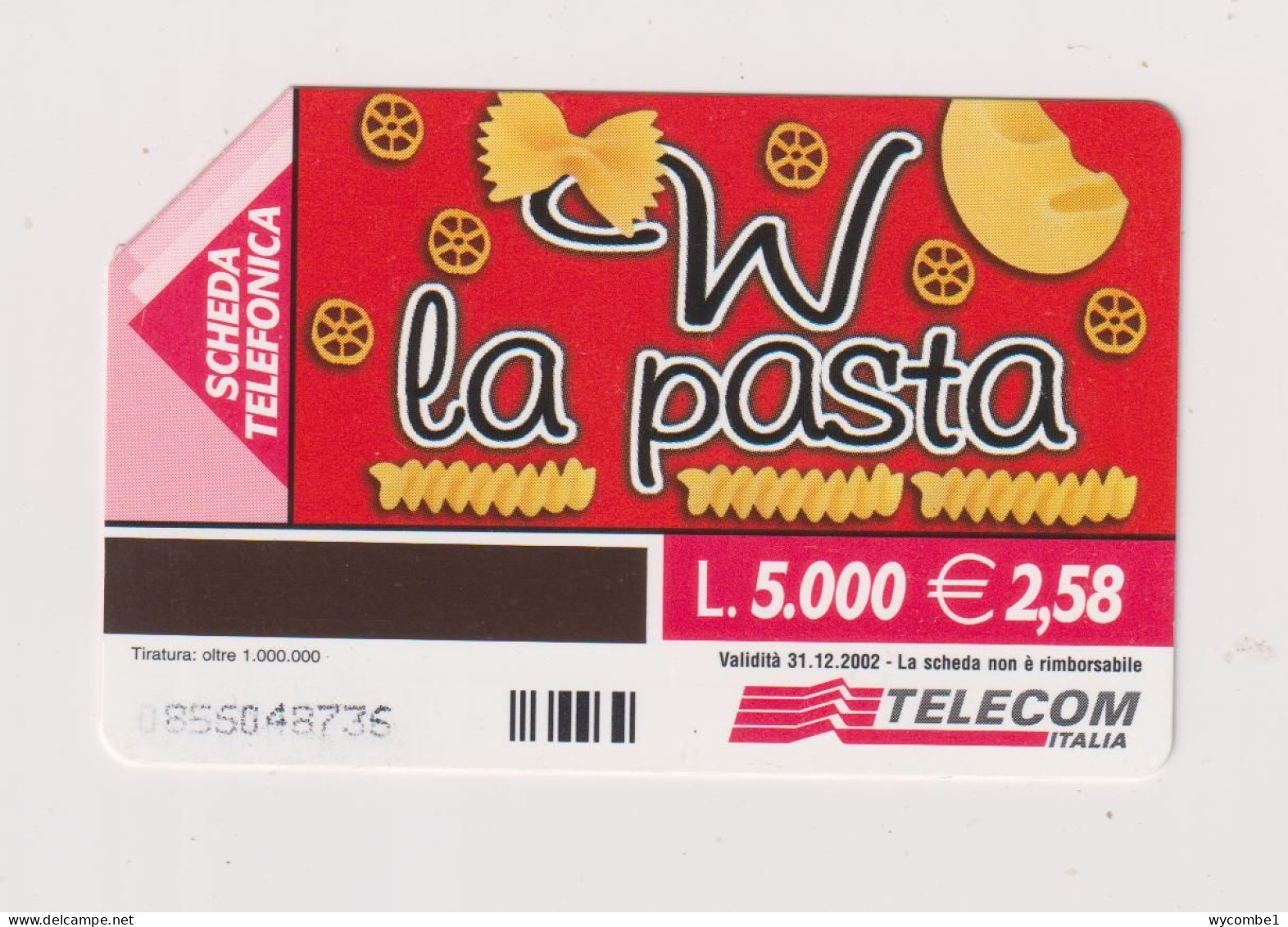 ITALY - Rotelle Pasta Urmet  Phonecard - Pubbliche Ordinarie