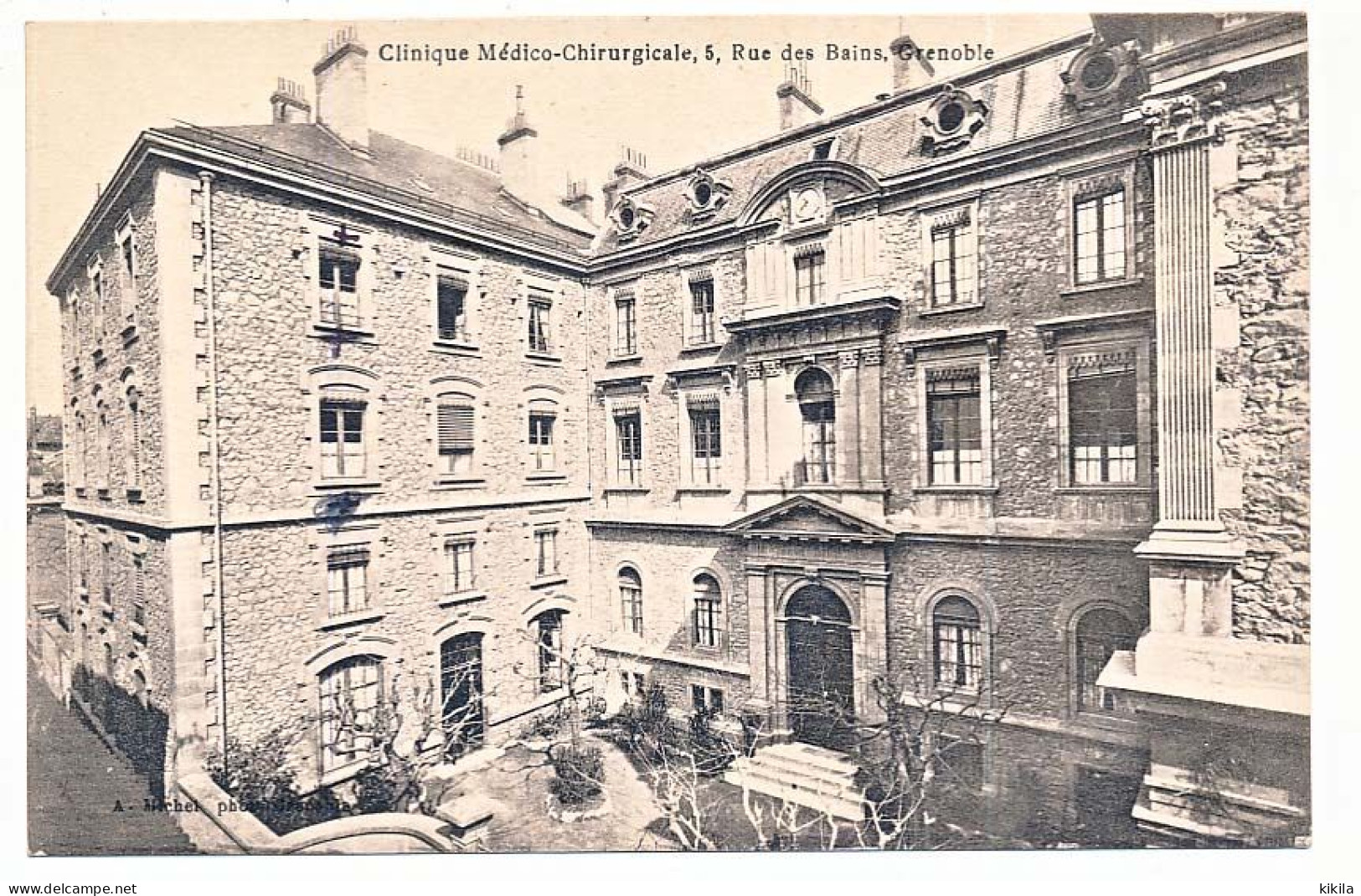 CPA 9 X 14 Isère GRENOBLE Clinique Médico-Chirurgicale, 5 Rue Des Bains (Clinique Des Bains Rue Thiers  L’entrée Bis) - Grenoble