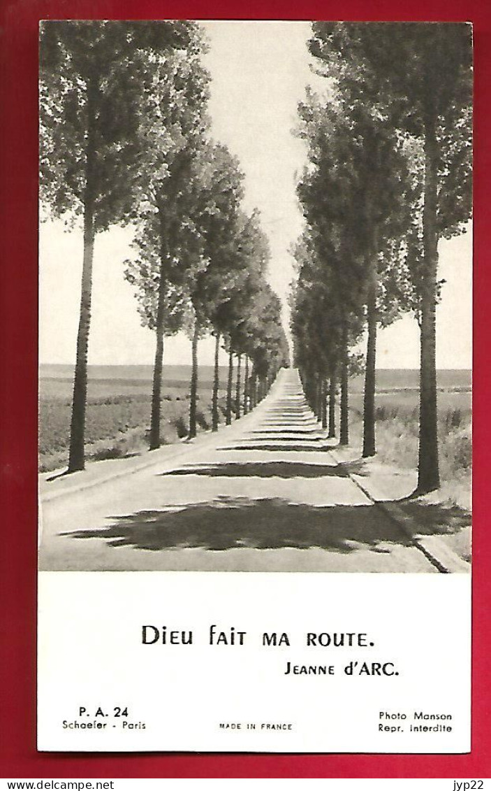 Image Pieuse Ed Schaefer P.A. 24 Dieu Fait Ma Route - Jeanne D' Arc - Photo Manson - Pèlerinage Lourdes 1967 Marie-Agnès - Andachtsbilder