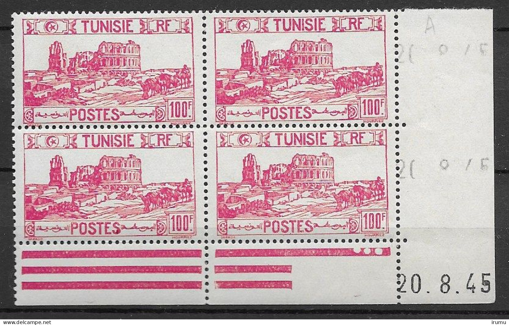 Tunisie Y&T 298, Coin Daté 20.8.45 (SN 2893) - Ungebraucht