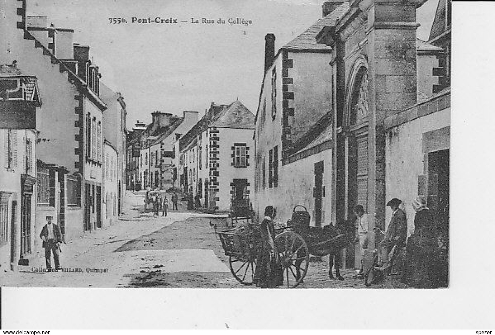 PONT-CROIX : La Rue Du Collège - Pont-Croix