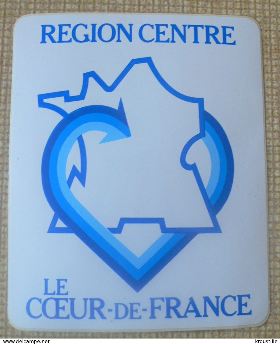 AUTOCOLLANT REGION CENTRE - LE COEUR DE FRANCE - Autocollants