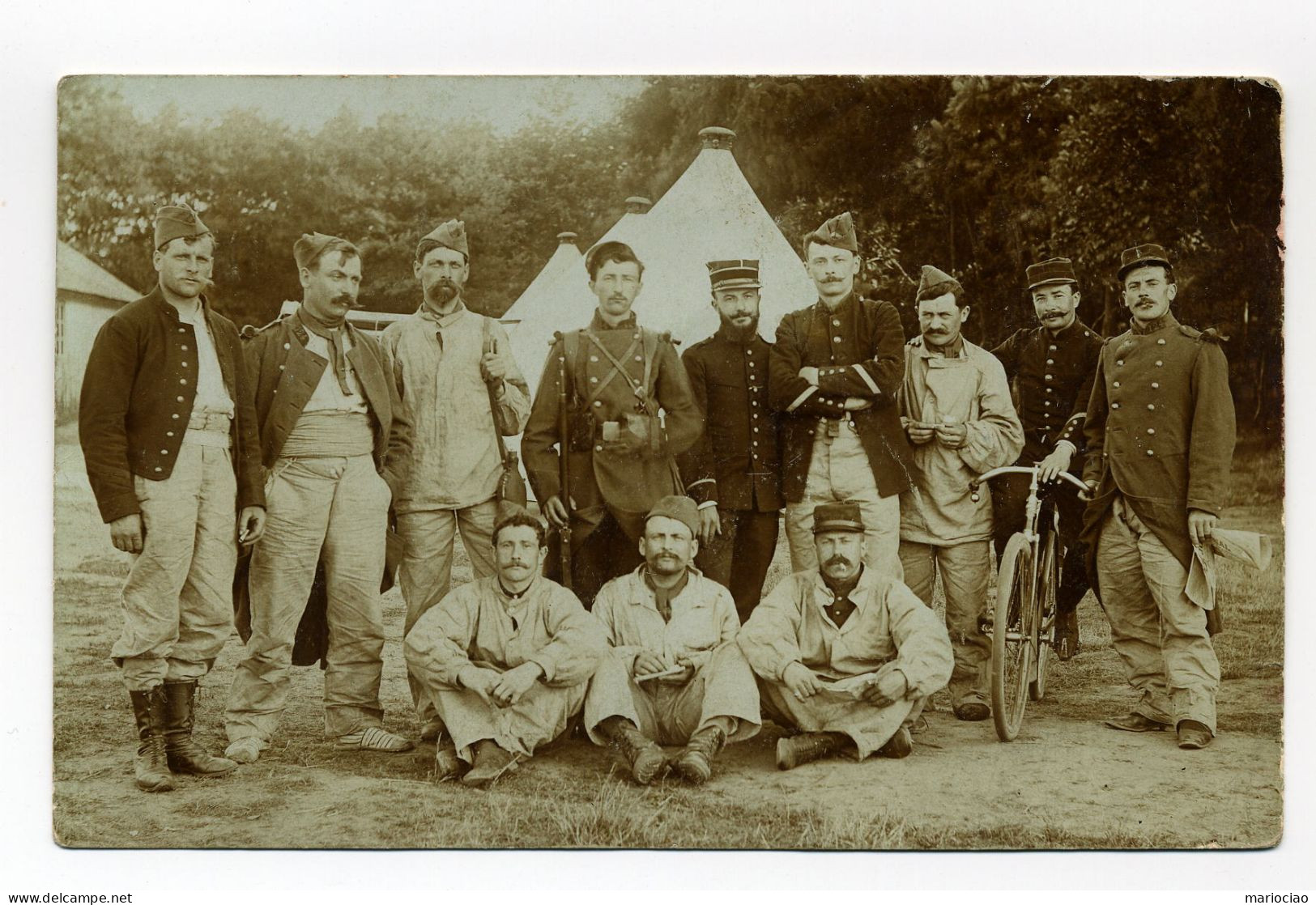 C-FR72470 Champagné Camp D' Auvours Regiment En 1908 Carte-Photo Voyagée - Le Mans