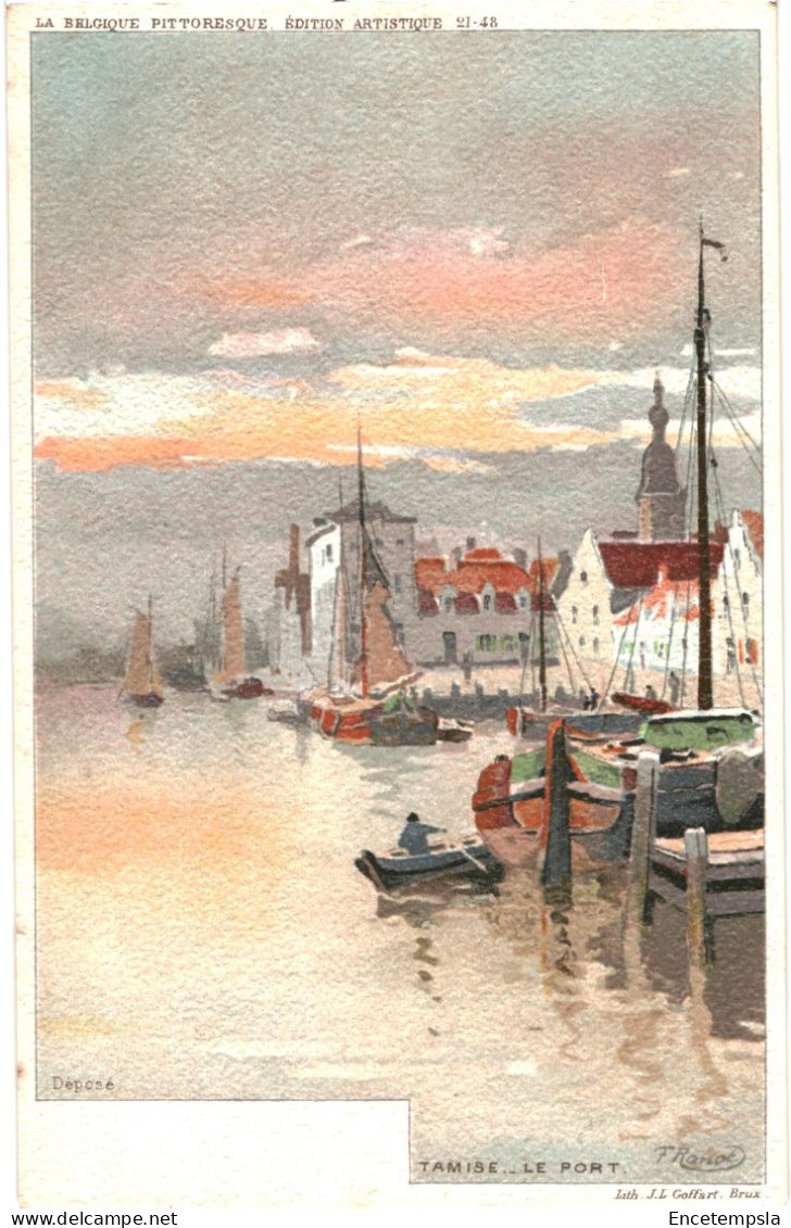 CPA Carte Postale Belgique Tamise Le Port Début 1900 VM80251 - Temse