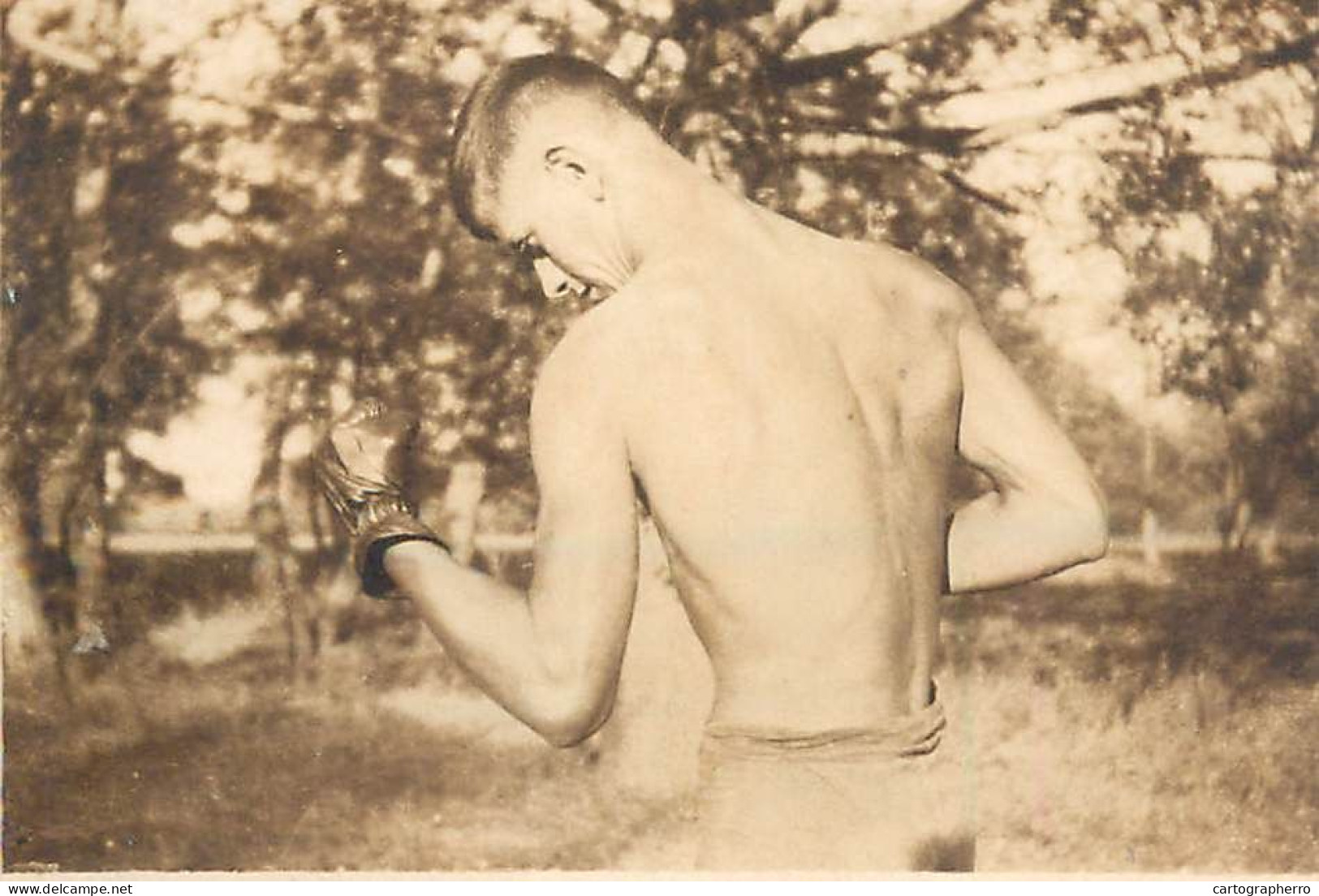 Boxing Vintage Photography Boxeur Posing - Sports