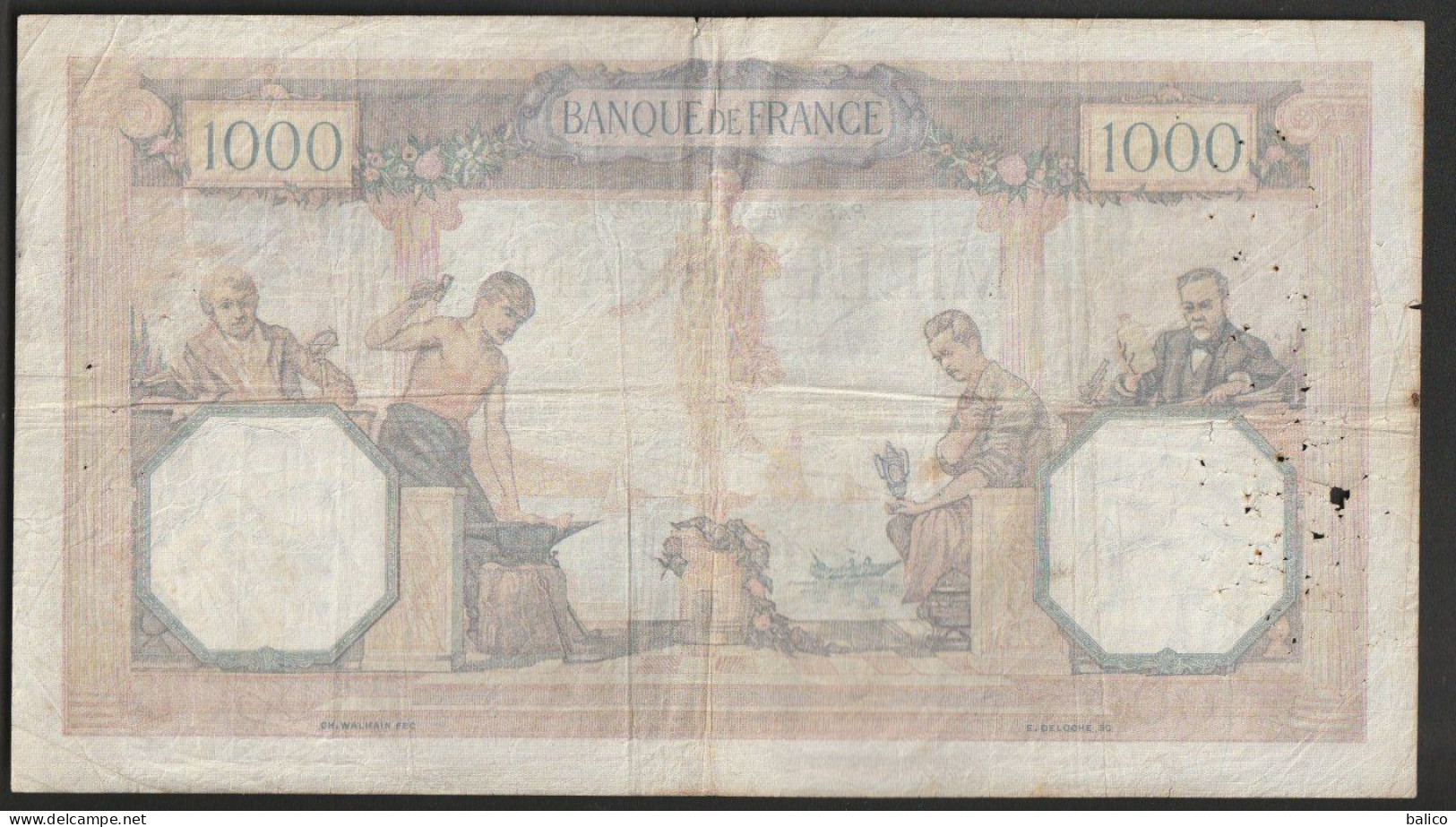 Billet 1000 Francs - Type Ceres Et Mercure - 21 Juillet 1927 - C.397 - 805 - 1 000 F 1927-1940 ''Cérès E Mercure''