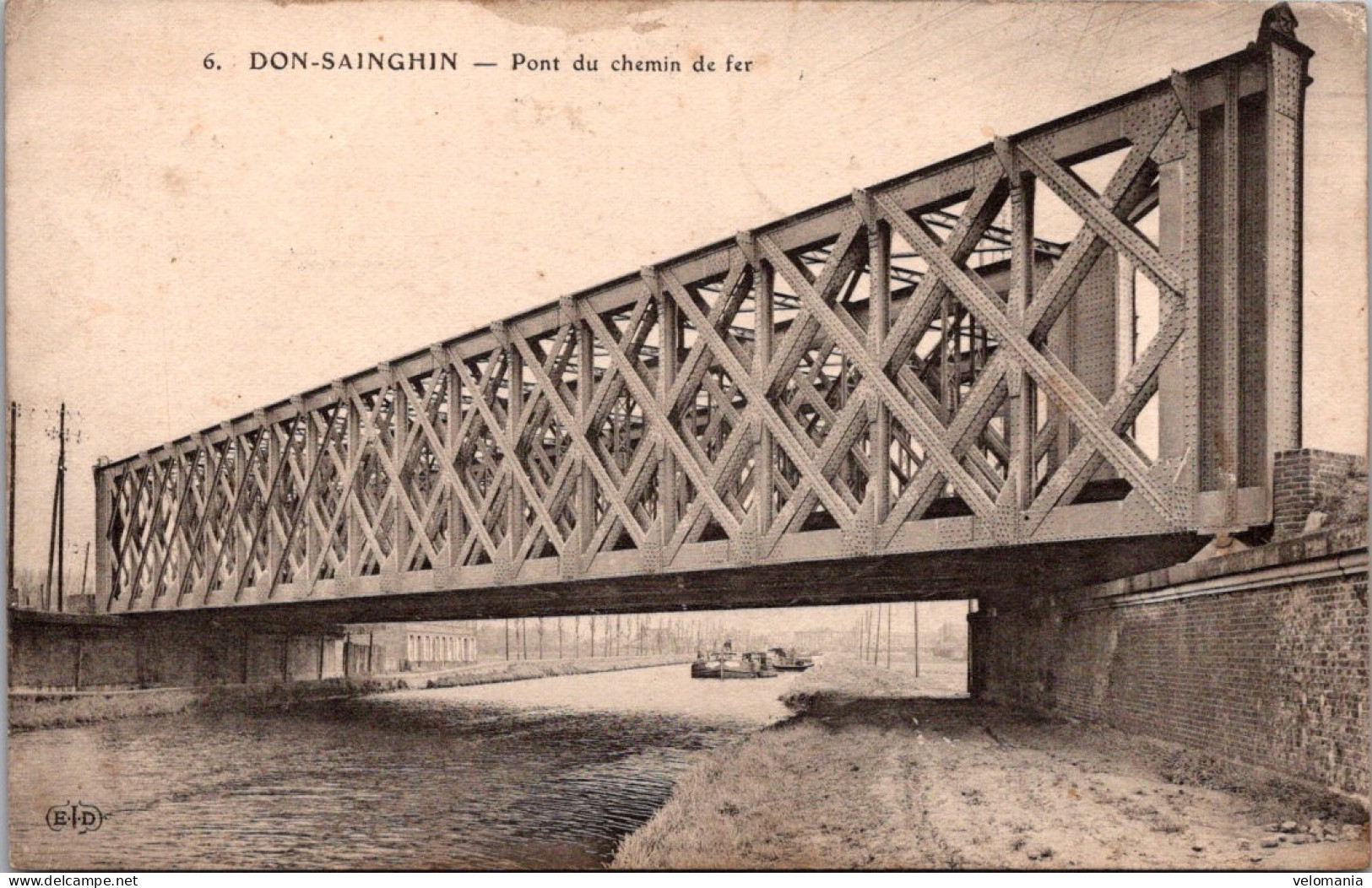 S16308 Cpa 59 Don Sainghin - Pont Du Chemin De Fer - Autres & Non Classés