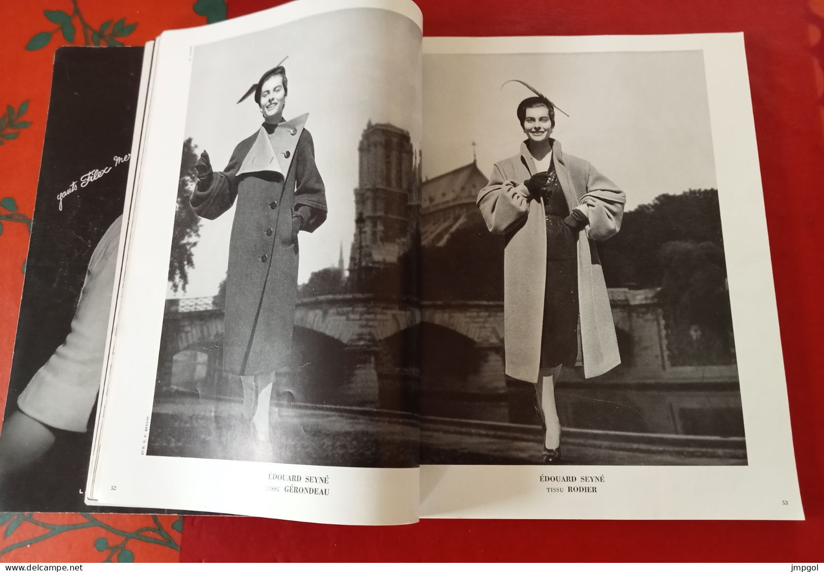 Officiel De La Mode Et De La Couture Paris Octobre 1951 Complément Collections  Hiver Dior Lanvin Patou Fath Balenciaga - Lifestyle & Mode