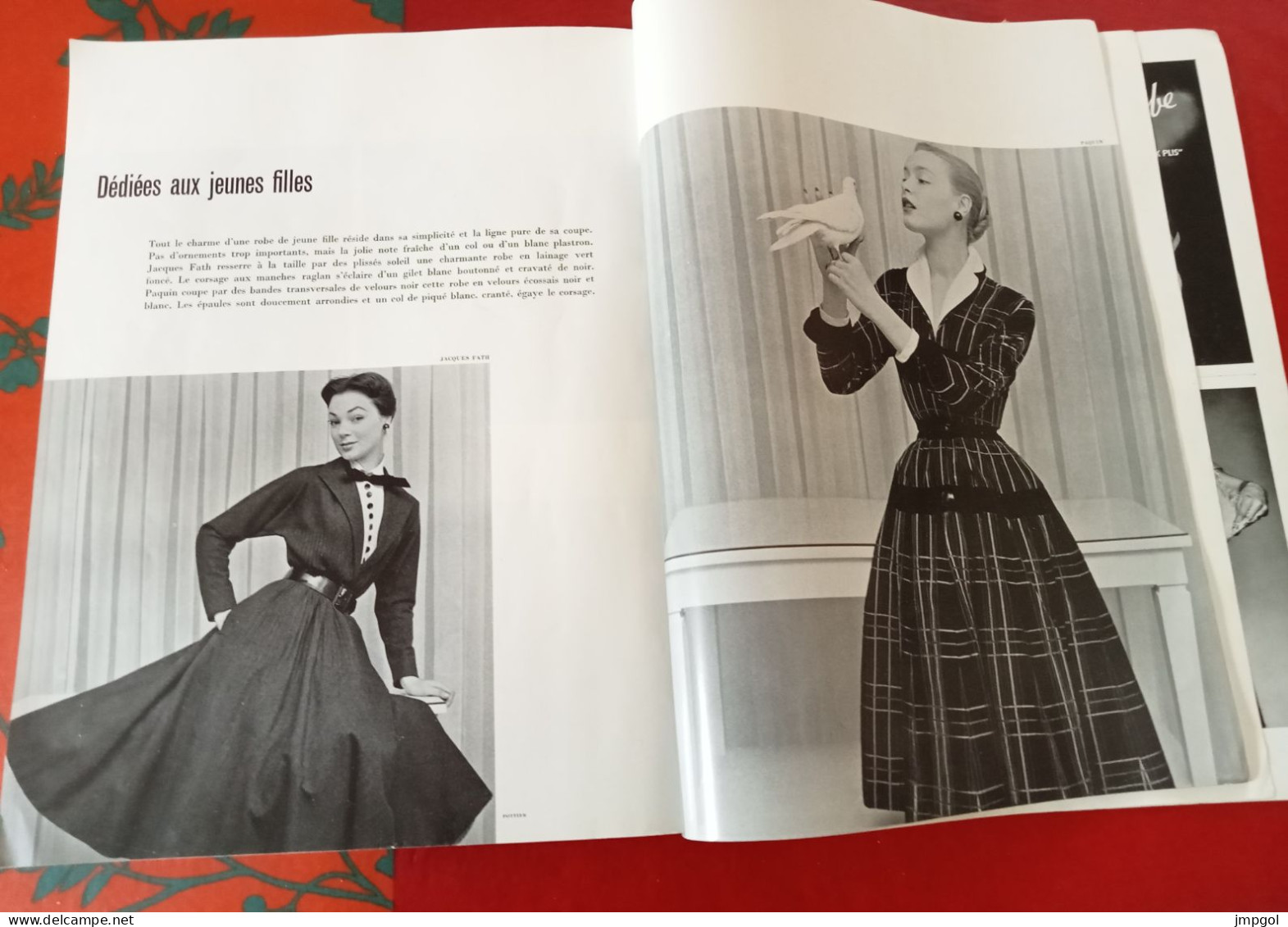 Officiel de la Mode et de la Couture Paris Octobre 1951 Complément Collections  Hiver Dior Lanvin Patou Fath Balenciaga