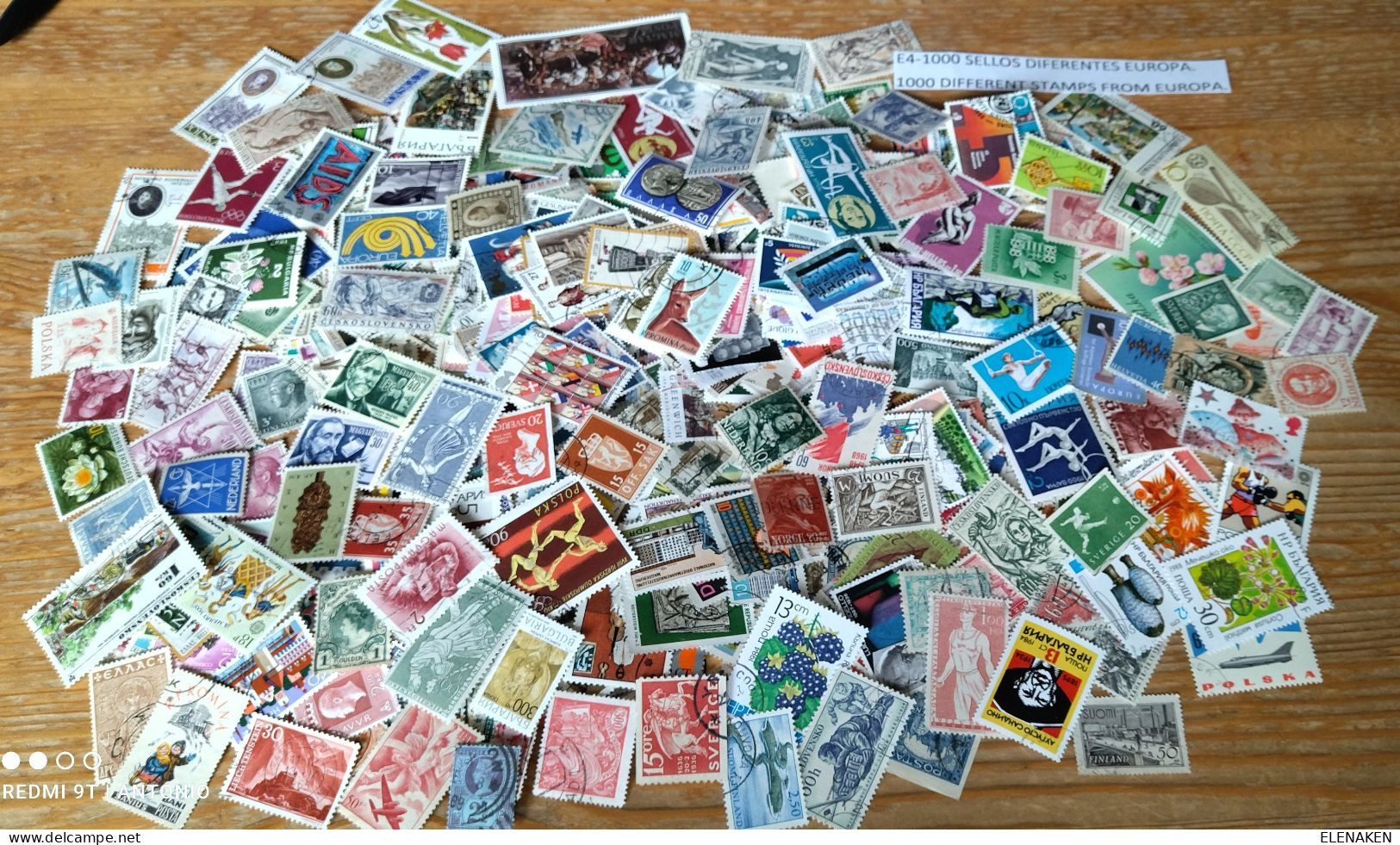 E4-1000 SELLOS DIFERENTES PAÍSES DE EUROPA  1000 STAMPS DIFFERENT COUNTRIES OF EUROPE - Vrac (min 1000 Timbres)