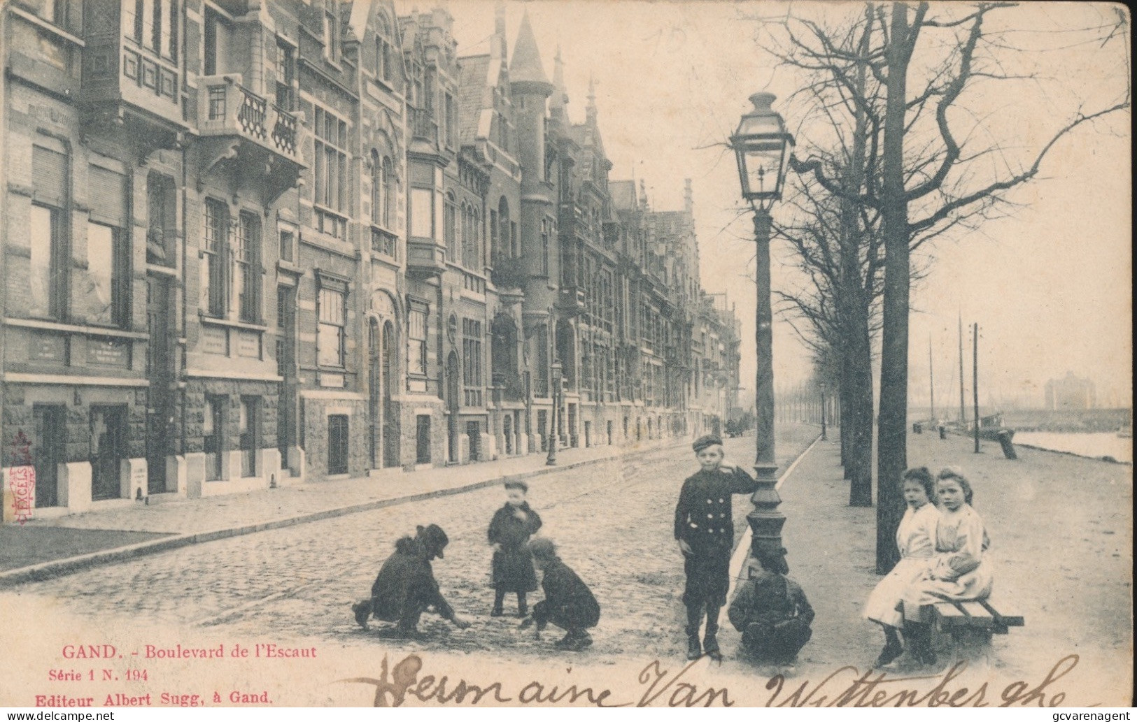 GENT     BOULEVARD DE L'ESCAUT         .  A.SUGG  1/194                  2 SCANS - Gent