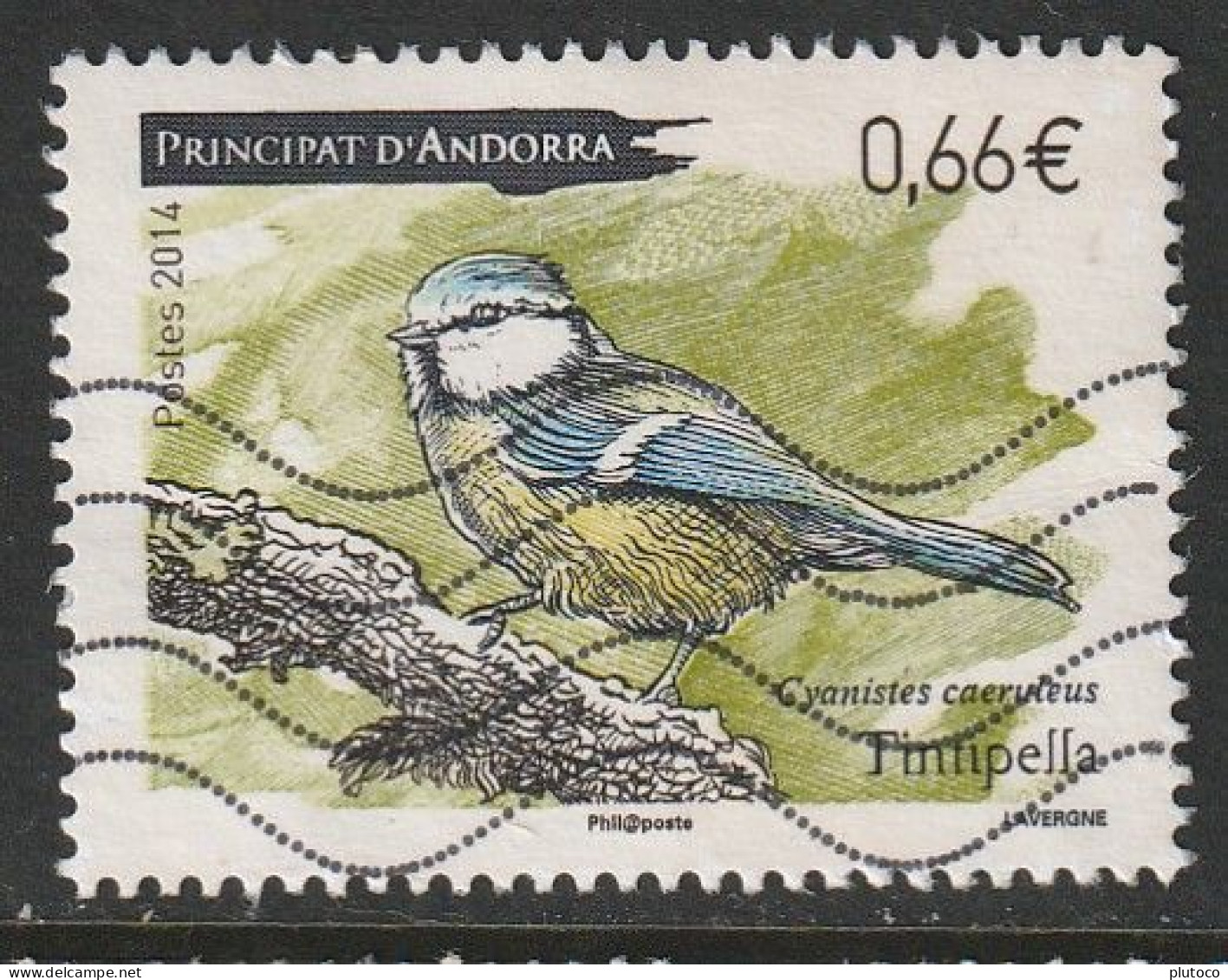 ANDORRA FRANCESA, USED STAMP, OBLITERÉ, SELLO USADO, - Andere & Zonder Classificatie