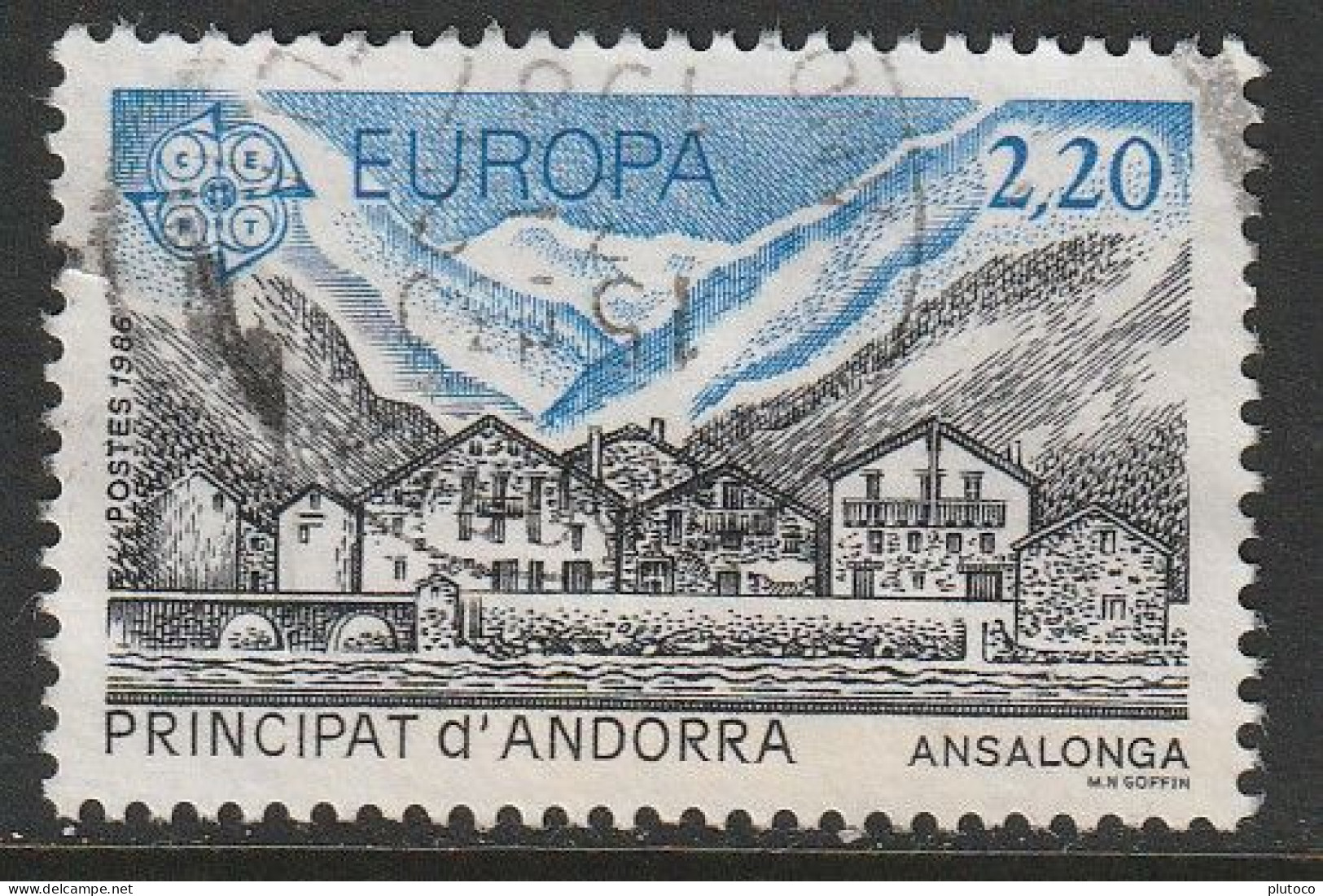 ANDORRA FRANCESA, USED STAMP, OBLITERÉ, SELLO USADO, EUROPA CEPT - Andere & Zonder Classificatie