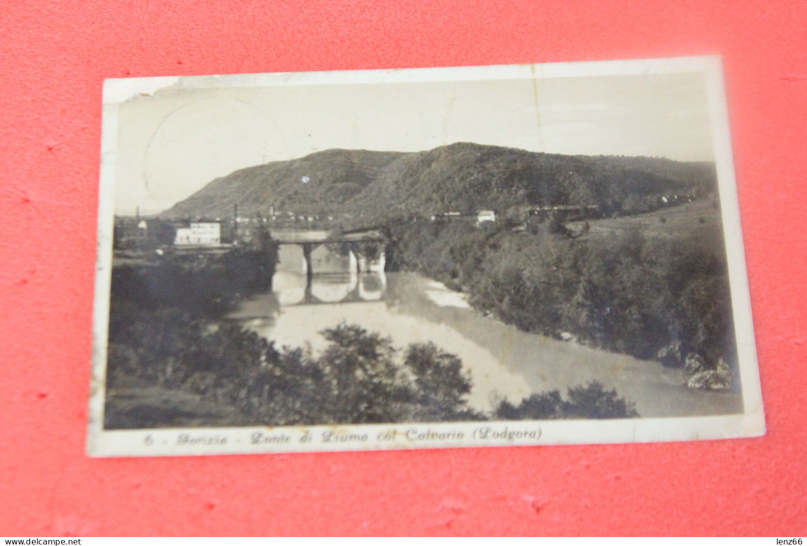 Gorizia Ponte Di Piuma Col Calvario Podgora 1932 Ed. Molesini N. 6 + Lieve Usura Angolo A Sx In Alto - Gorizia