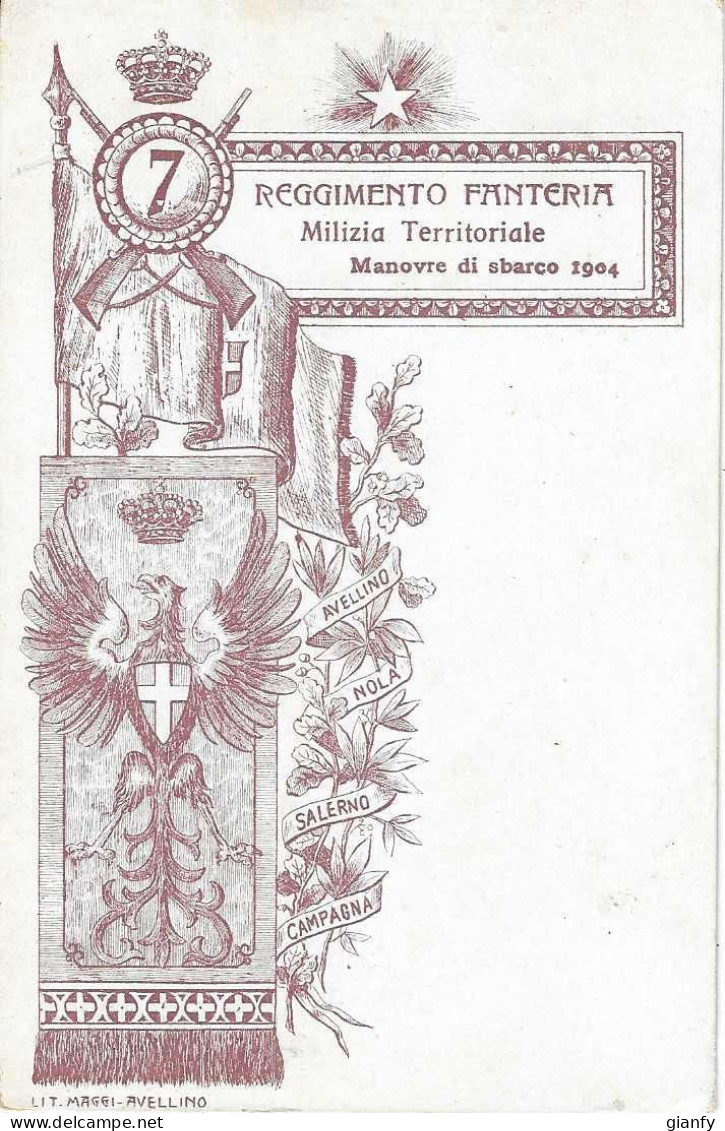 7° REGGIMENTO FANTERIA 1900 - Régiments