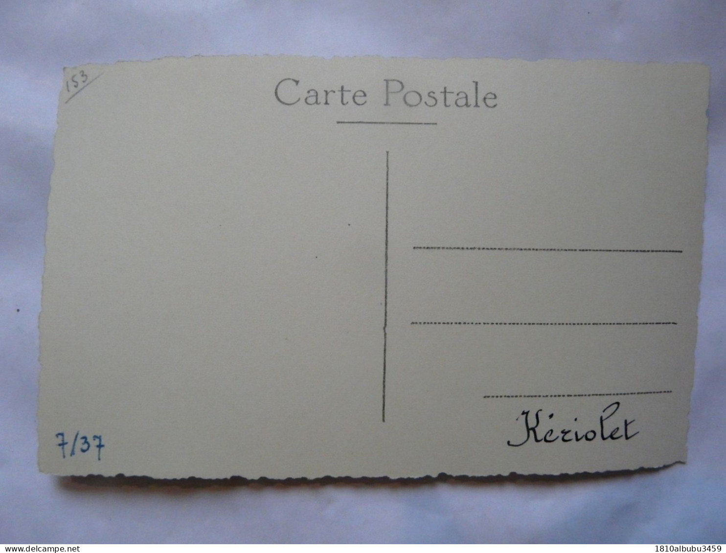 CARTE PHOTO 29 FINISTERE - KERIOLET : Le Château - Autres & Non Classés