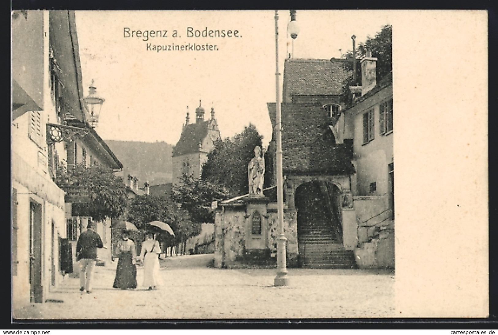 AK Bregenz A. Bodensee, Blick Auf Das Kapuzinerkloster  - Altri & Non Classificati