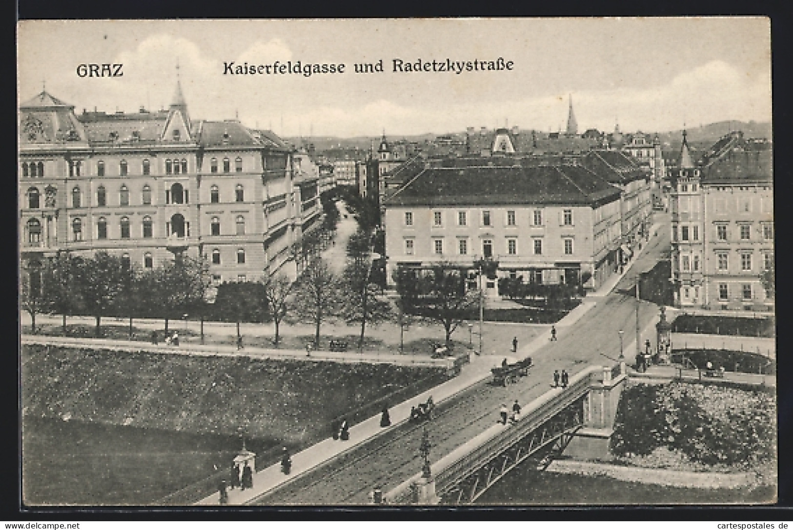 AK Graz, Kaiserfeldgasse, Und Radetzkystrasse  - Autres & Non Classés