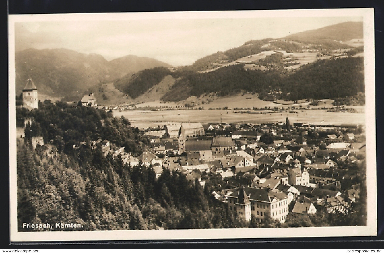 AK Friesach /Kärnten, Ortsansicht Aus Der Vogelschau  - Otros & Sin Clasificación