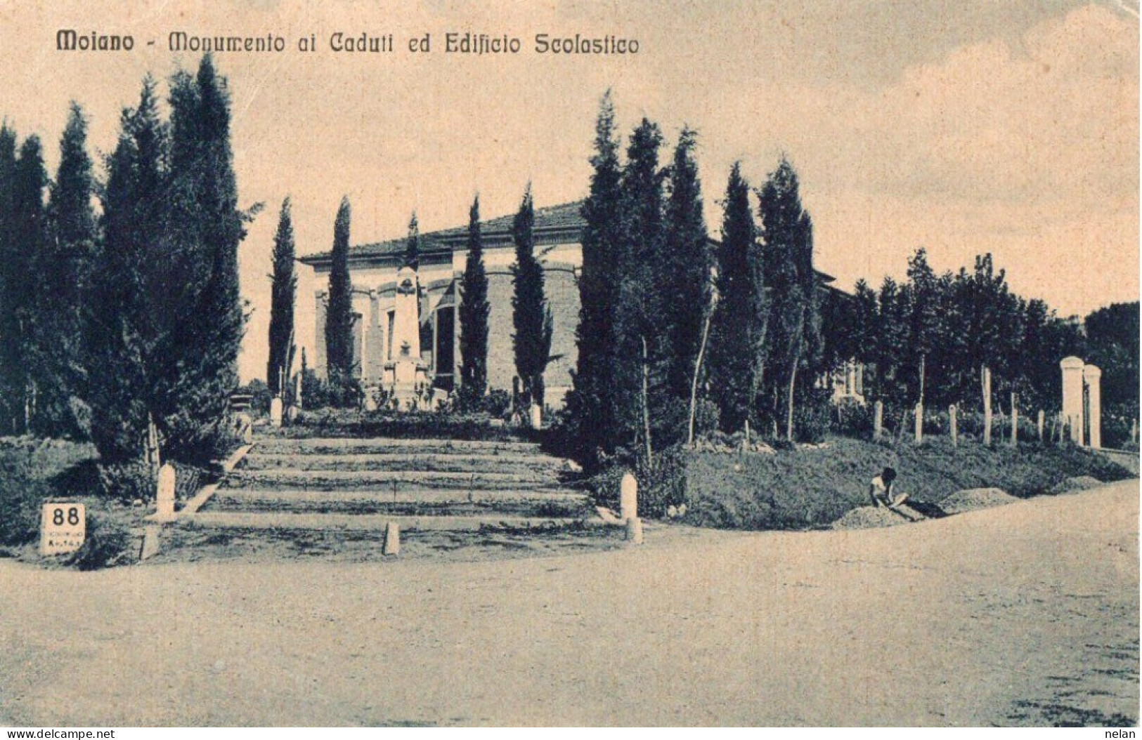 MOIANO - MONUMENTO AI CADUTI ED EDIFICIO SCOLASTICO - F.P. - Benevento