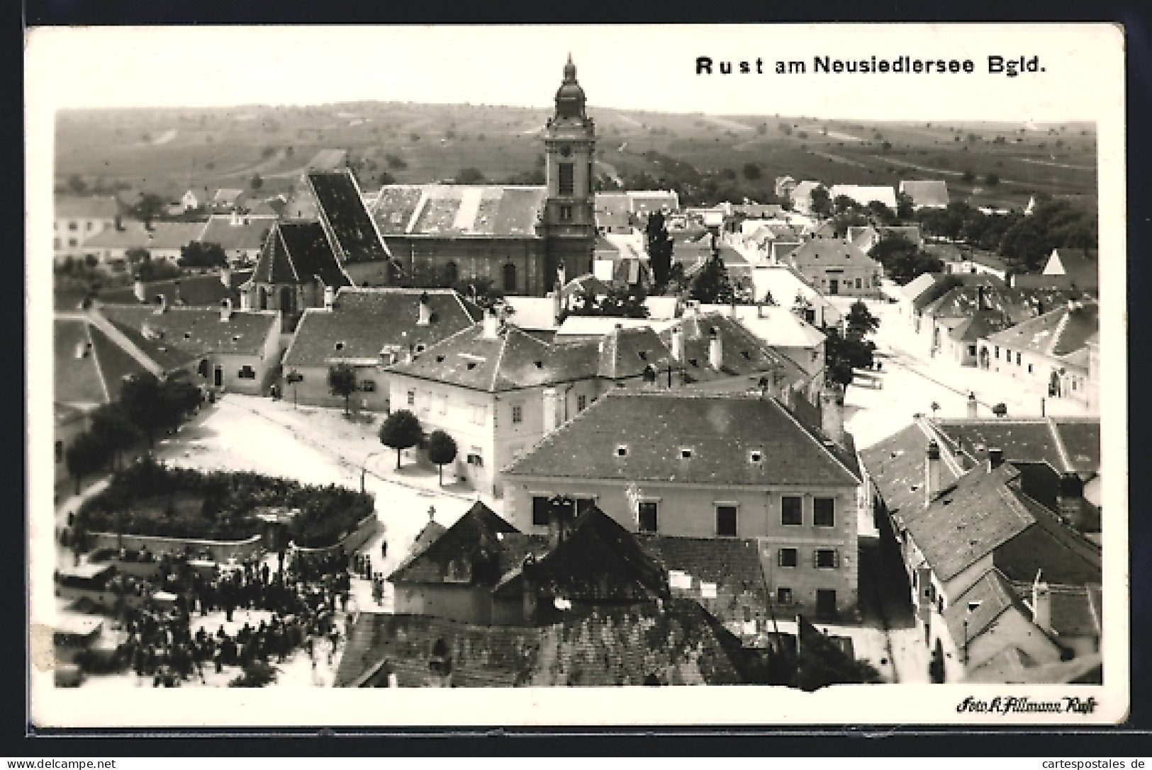 AK Rust Am Neusiedlersee, Teilansicht Mit Kirche  - Autres & Non Classés