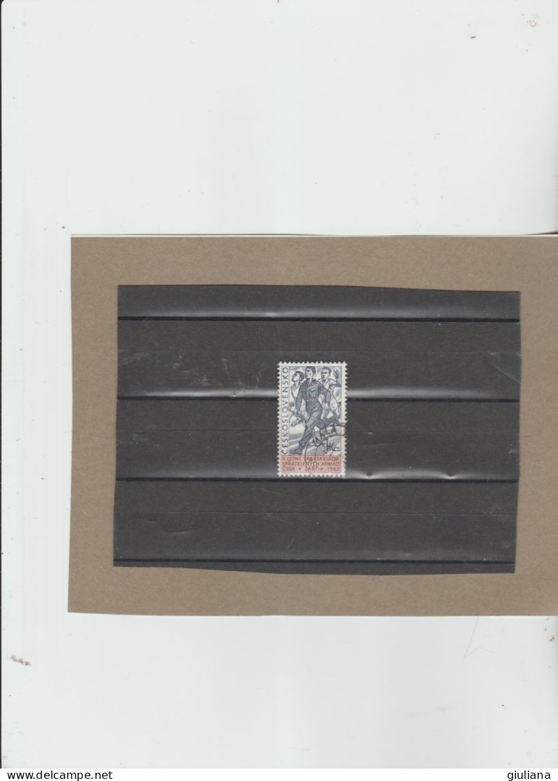 Cecoslovacchia 1962 - (YT)  1229 Used  "2^ Spartichiadi D'estate Delle Armate Amiche" - " - 1k - Used Stamps