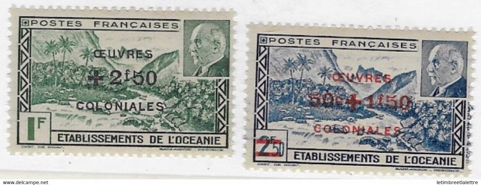 Océanie - YT N° 169 Et 170 ** - Neuf Sans Charnière - 1944 - Neufs